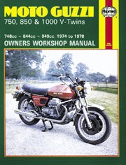 Moto Guzzi 750, 850 & 1000 V-Twins (74 - 78) Haynes Repair Manual