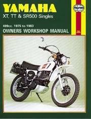 Yamaha XT, TT & SR500 Singles (75 - 83) Haynes Repair Manual