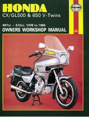 Honda CX/GL500 & 650 V-Twins (78 - 86) Haynes Repair Manual