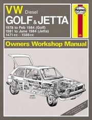 VW Golf & Jetta Mk 1 Diesel (78 - 84) Haynes Repair Manual