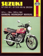 Suzuki GT250X7, GT200X5 & SB200 Twins (78 - 83) Haynes Repair Manual