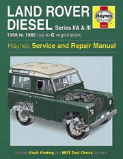 Land Rover Series Iia & Iii Diesel (58 - 85) UP to C Book