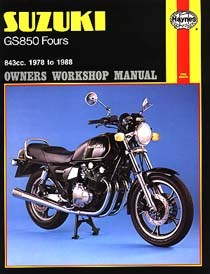 Suzuki GS850 Fours (78 - 88) Haynes Repair Manual
