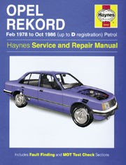 Opel Rekord (feb 78 - Oct 86) UP to D Book