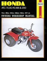 Honda ATC70, 90, 110, 185 & 200 (71 - 85) Haynes Repair Manual