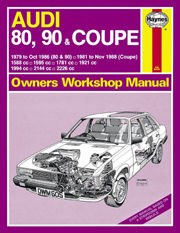 Audi 80, 90 (79 - Oct 86) UP to D & Coupe (81 - Nov 88) UP to F Book