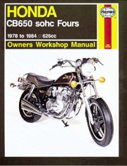 Honda CB650 sohc Fours (78 - 84) Haynes Repair Manual