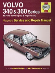 Volvo 340, 343, 345 & 360 (76 - 91) UP to J Book