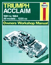 Triumph Acclaim (81 - 84) * Book