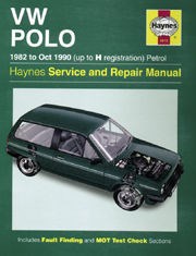 Volkswagen Polo (82 - Oct 90) UP to H Book