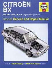 Citroën BX (83 - 94) A to L Book