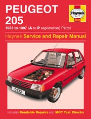 Peugeot 205 Petrol (83 - 97) Haynes Repair Manual