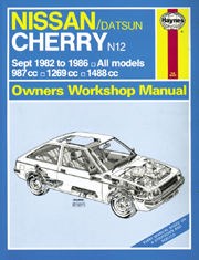 Nissan Cherry (sept 82 - 86) UP to D Book