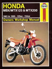 Honda MBX/MTX125 & MTX200 (83 - 93) Haynes Repair Manual