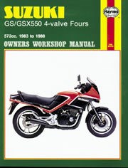 Suzuki GS/GSX550 4-valve Fours (83 - 88) Haynes Repair Manual