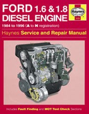 Ford 1.6 & 1.8 litre Diesel Engine (84 - 96) Haynes Repair Manual