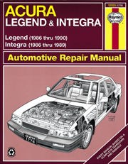 Acura Integra & Legend (86 - 90) Book