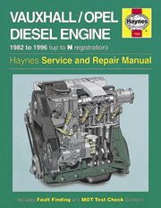 Vauxhall/opel 1.5, 1.6 & 1.7 Litre Diesel Engine (82 - 96) UP to N Book