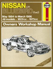 Nissan Bluebird (may 84 - Mar 86) A to C Book