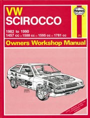 Volkswagen Scirocco (82 - 90) UP to H Book