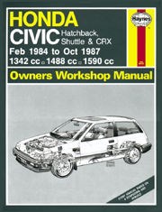Honda Civic (Feb 84 - Oct 87) Haynes Repair Manual