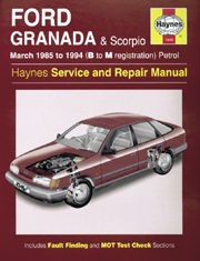 Ford Granada & Scorpio (mar 85 - 94) B to M Book