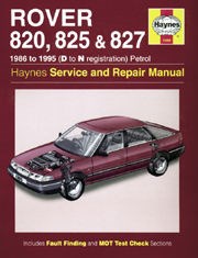 Rover 820, 825 & 827 (86 - 95) D to N Book