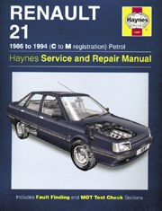 Renault 21 (86 - 94) C to M Book
