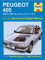 Peugeot 405 Petrol (88 - 97) E to P Book