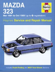 Mazda 323 (mar 81 - Oct 89) UP to G Book
