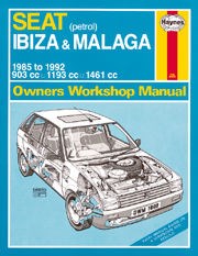 Seat Ibiza & Malaga (85 - 92) B to K Book