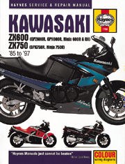 Kawasaki ZX600 (GPZ600R, GPX600R, Ninja 600R & Rx) & ZX750 (GPX750R, Ninja 750R) Fours (85 - 97) Book