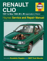 Renault Clio Petrol (91 - May 98) H to R Book