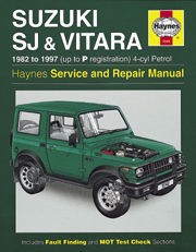Suzuki SJ Series, Samurai & Vitara (4-CYL) (82 - 97) UP to P Book