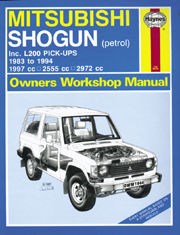 Mitsubishi Shogun & L200 Pick-ups (83 - 94) UP to M Book
