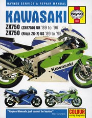Kawasaki ZX750 (ninja ZX-7 & ZXR750) Fours (89 - 96) Book