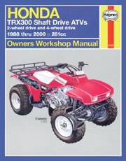 Honda TRX300 Shaft Drive Atvs (88 - 00) Book