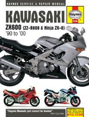Kawasaki ZX600 (ninja ZX-6, ZZ-R600) Fours (90 - 00) Book