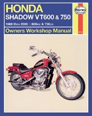 Honda Shadow VT600 & 750 (usa) (88 - 00) Book