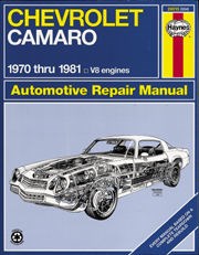 Chevrolet Camaro (70 - 81) Book