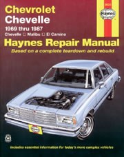Chevrolet Chevelle, Malibu & EL Camino (69 - 87) Book