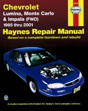 Chevrolet Lumina, Monte Carlo & Impala (fwd) (95 - 01) Book