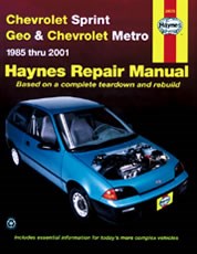 Chevrolet Sprint & Geo/chevrolet Metro (85 - 01) Book