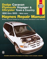 Dodge Caravan, Plymouth Voyager and Chrysler Town & Country Mini-vans (96 - 99) Book
