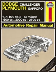 Dodge Challenger & Plymouth Sapporo (78 - 83) Book