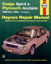 Dodge Spirit & Plymouth Acclaim (89 - 95) Book