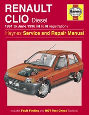Renault Clio Diesel (91 - June 96) H to N Book