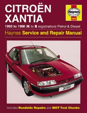 Citroën Xantia Petrol & Diesel (93 - 98) K to S Book