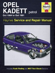 Opel Kadett (oct 84 - Oct 91) (not Available in UK See Vauxhall Astra & Belmont 1136) Book