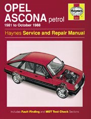Opel Ascona (81 - 88) (not Available in UK See Vauxhall Cavalier 0812) Book